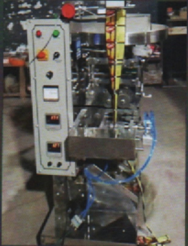 Form fill and seal bagger running sachets on the shop floor