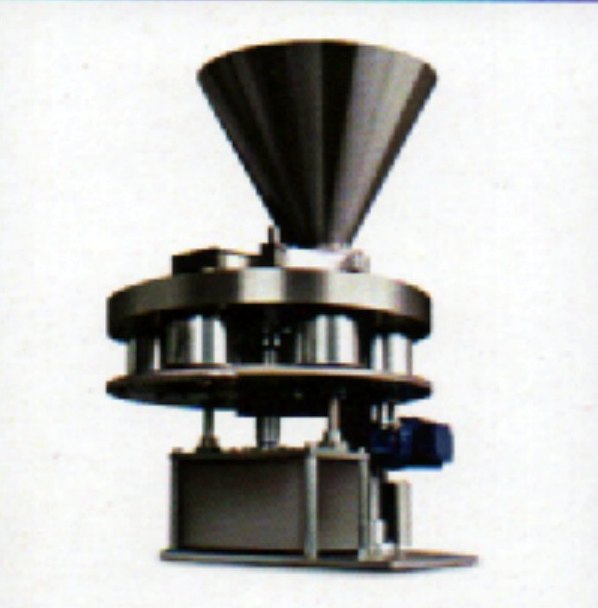 Rotary cup filler feeder with stainless steel hopper