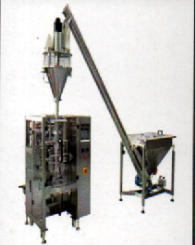 PPRP-440S collar type machine with servo auger filler and screw conveyor